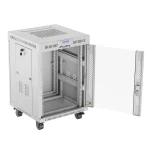 Lanberg Επιδαπέδια Καμπίνα Rack 15U Γκρι FF01-6615-12SL FF01-6615-12SL
