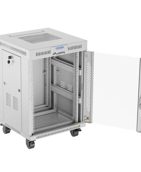 Lanberg Επιδαπέδια Καμπίνα Rack 15U Γκρι FF01-6615-12SL FF01-6615-12SL