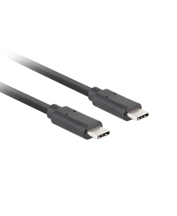 Lanberg USB 3.2 Cable USB-C male - USB-C 100W Μαύρο 0.5m (CA-CMCM-32CU-0005-BK) CA-CMCM-32CU-0005-BK