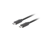 Lanberg USB 3.2 Cable USB-C male - USB-C 100W Μαύρο 0.5m (CA-CMCM-32CU-0005-BK) CA-CMCM-32CU-0005-BK - Image 2