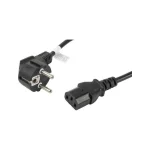 Lanberg IEC C13 - Schuko Cable 1.8m Μαύρο CA-C13C-11CC-0018-BK CA-C13C-11CC-0018-BK