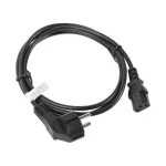 Lanberg IEC C13 - Schuko Cable 1.8m Μαύρο CA-C13C-10CC-0018-BK CA-C13C-10CC-0018-BK