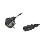 Lanberg IEC C13 - Schuko Cable 1.8m Μαύρο CA-C13C-10CC-0018-BK CA-C13C-10CC-0018-BK - Image 4