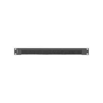 Lanberg Πάνελ Βούρτσας για Rack 19" Μαύρο