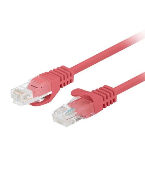 Lanberg U/UTP Cat.6 Καλώδιο Δικτύου Ethernet 1m Κόκκινο 1τμχ