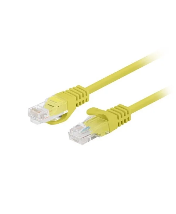 Lanberg U/UTP Cat.6 Καλώδιο Δικτύου Ethernet 1m Κίτρινο 1τμχ
