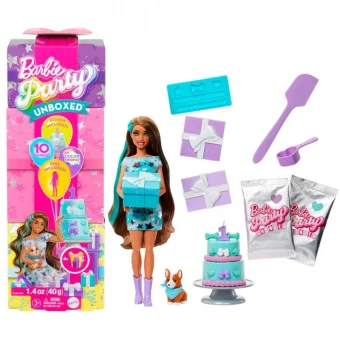 Barbie Party Unboxed Κούκλα για 3+ Ετών