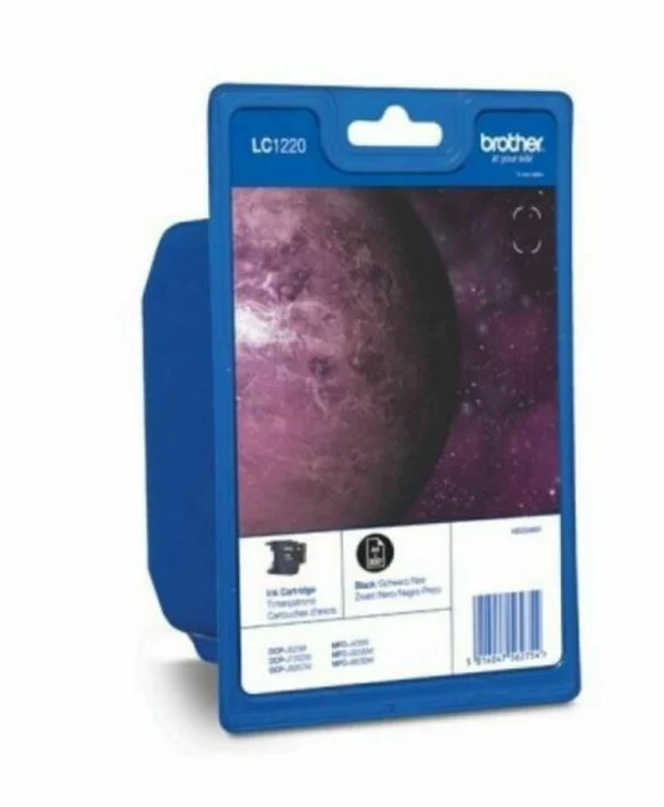 Brother LC1220BKBP2DR Γνήσιο Πακέτο 2 Μελανιών Εκτυπωτή InkJet Μαύρο (LC-1220BKBP2) LC1220BKBP2