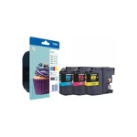 Brother LC123 Γνήσιο Πακέτο 3 Μελανιών Εκτυπωτή InkJet Κίτρινο / Κυανό / Ματζέντα (LC-123RBWBP) - Image 2