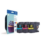 Brother LC123 Γνήσιο Πακέτο 3 Μελανιών Εκτυπωτή InkJet Κίτρινο / Κυανό / Ματζέντα (LC-123RBWBP) - Image 3