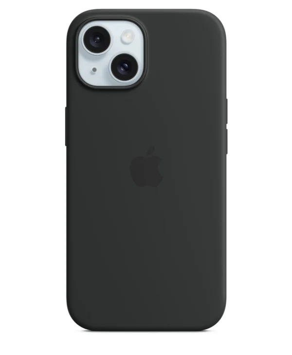 Apple Silicone Case With Magsafe Back Cover Σιλικόνης Μαύρο (iPhone 15)