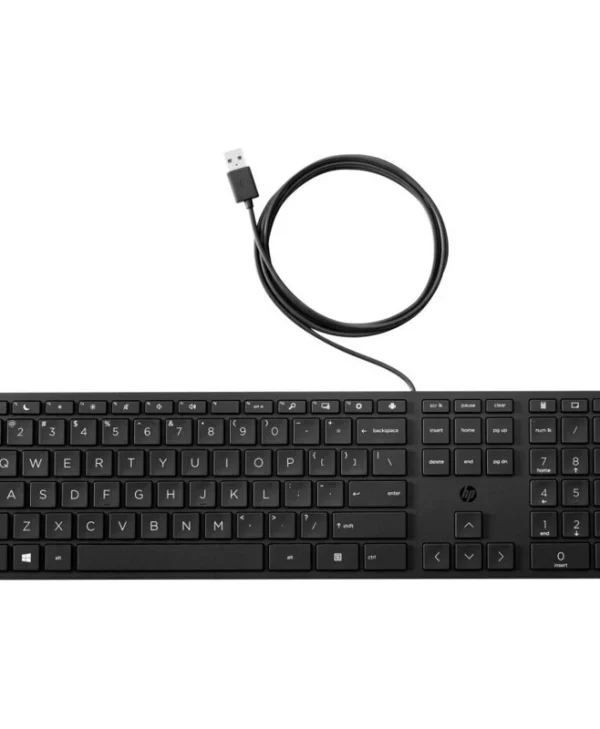 HP 320K Desktop Keyboard, black, with Copilot key English Layout 9SR37UT