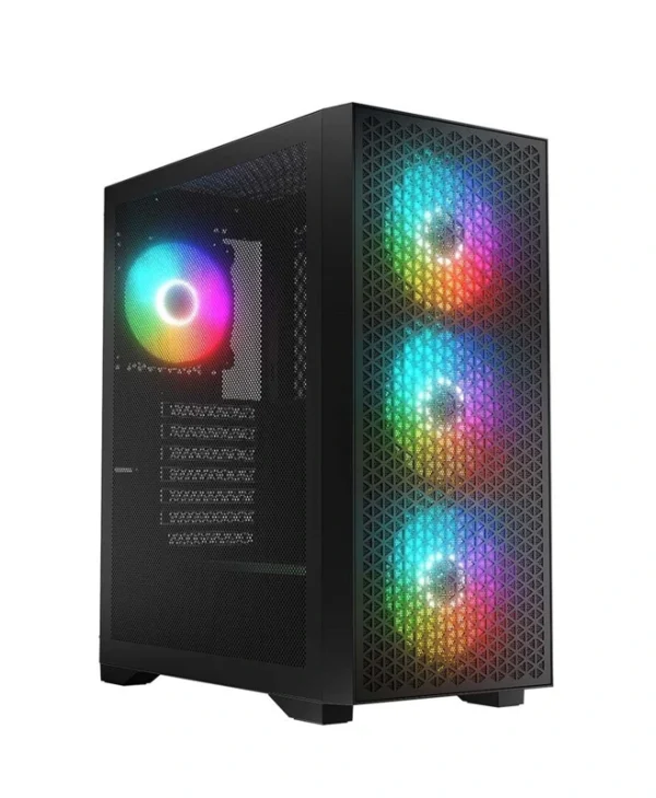 Logic Dart Pro ARGB Gaming Midi Tower Κουτί Υπολογιστή με Πλαϊνό Παράθυρο Μαύρο
