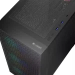 Logic Dart Pro ARGB Gaming Midi Tower Κουτί Υπολογιστή με Πλαϊνό Παράθυρο Μαύρο - Image 4