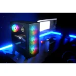 Logic Dart Pro ARGB Gaming Midi Tower Κουτί Υπολογιστή με Πλαϊνό Παράθυρο Μαύρο - Image 5