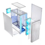 Logic Dart Pro ARGB Gaming Midi Tower Κουτί Υπολογιστή με Πλαϊνό Παράθυρο Λευκό - Image 4