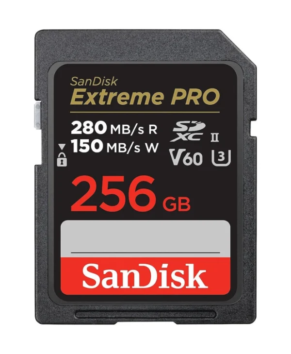 Sandisk Extreme Pro SDXC 256GB Class 10 V60 UHS-II με αντάπτορα