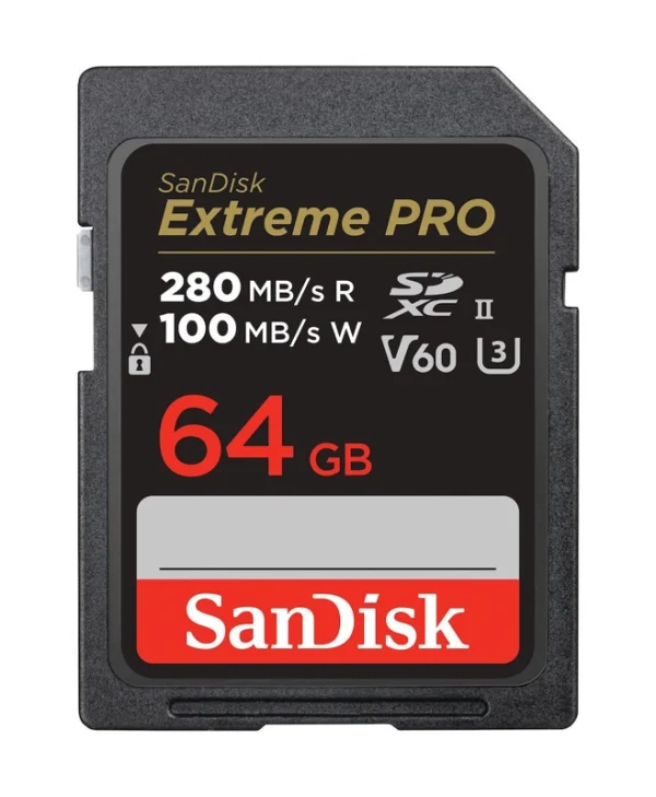 Sandisk Extreme Pro SDXC 64GB U3 V60 UHS-II