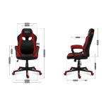 Huzaro Force 2.5 Υφασμάτινη Καρέκλα Gaming Κόκκινη - Image 12