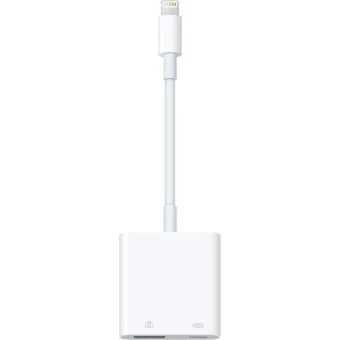 Apple Μετατροπέας Lightning male σε Lightning / USB-A female Λευκό 1τμχ MX5J3ZM/A MX5J3ZM/A