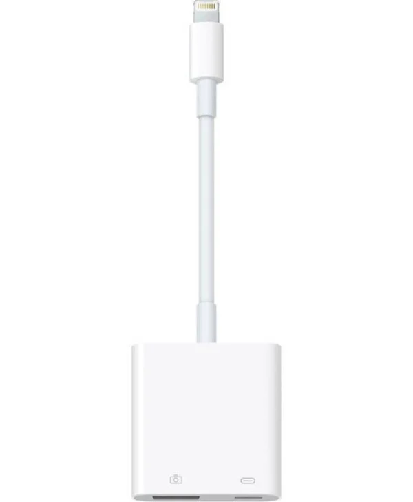 Apple Μετατροπέας Lightning male σε Lightning / USB-A female Λευκό 1τμχ MX5J3ZM/A MX5J3ZM/A