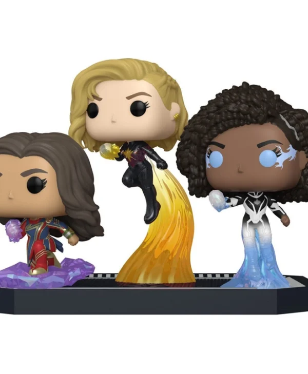 Funko Moment Marvel: The Marvels - Ms. Marvel, Captain Marvel, Photon 1258 Bobble-Head Special Edition