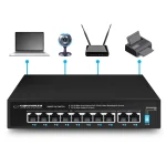 Esperanza ENS106 Unmanaged L2 PoE+ Switch με 10 Θύρες Gigabit (1Gbps) Ethernet ENS106 - Image 2