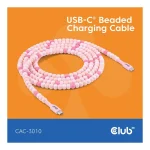 Club3D USB 2.0 Cable USB-C male - USB-C 60W Ροζ 2m - Image 7