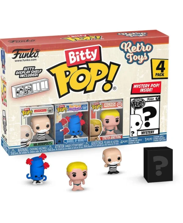 Funko Bitty Pop! Retro Toys - Mr. Monopoly Chase 4τμχ