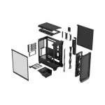 Fractal Design Meshify 3 Ambience Pro RGB Light Tint Gaming Midi Tower Κουτί Υπολογιστή με Πλαϊνό Παράθυρο Μαύρο - Image 9
