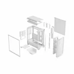 Fractal Design Meshify 3 TG Clear Tint Gaming Midi Tower Κουτί Υπολογιστή με Πλαϊνό Παράθυρο Λευκό - Image 11