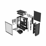 Fractal Design Meshify 3 TG Light Tint Gaming Midi Tower Κουτί Υπολογιστή με Πλαϊνό Παράθυρο Μαύρο - Image 11
