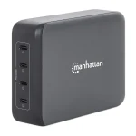 Manhattan Βάση Φόρτισης GaN με 4 Θύρες USB-C 240W Power Delivery σε Μαύρο χρώμα (102667) 102667