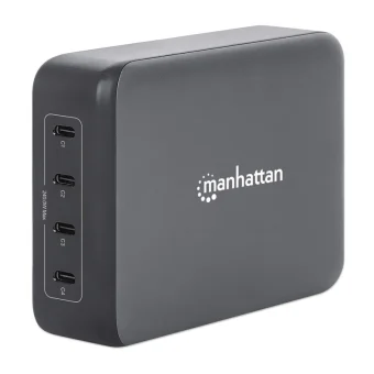 Manhattan Βάση Φόρτισης GaN με 4 Θύρες USB-C 240W Power Delivery σε Μαύρο χρώμα (102667) 102667