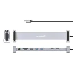 Manhattan USB-C Docking Station με HDMI 4K PD Ethernet και σύνδεση 2 Οθονών Γκρι (190398) 190398 - Image 2