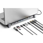 Manhattan USB-C Docking Station με HDMI 4K PD Ethernet και σύνδεση 2 Οθονών Γκρι (190398) 190398 - Image 6