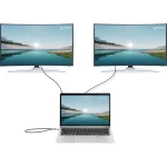 Manhattan USB-C Docking Station με HDMI 4K PD Ethernet και σύνδεση 2 Οθονών Γκρι (190398) 190398 - Image 10