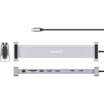 Manhattan USB-C Docking Station με HDMI 4K PD Ethernet και σύνδεση 2 Οθονών Γκρι (190398) 190398 - Image 12