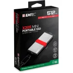 Emtec X205 Mini USB-C Εξωτερικός SSD 512GB 2.5" Γκρι - Image 6