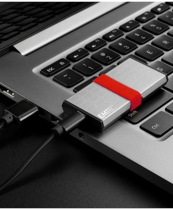 Emtec 256GB USB 2.0 SSD Stick με σύνδεση USB-C Γκρι