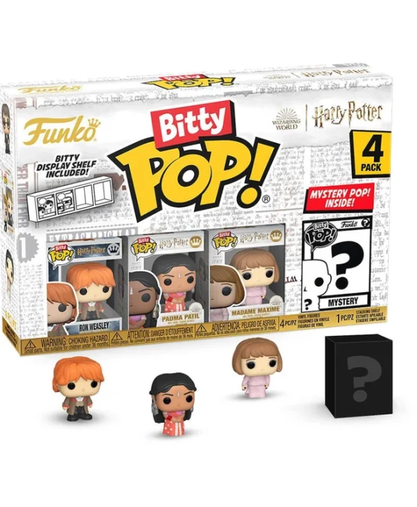 Funko Bitty Pop! Movies: Harry Potter - Harry Potter Ron Weasley, Padma Patil, Madame Maxime & Chase Mystery Chase 4τμχ