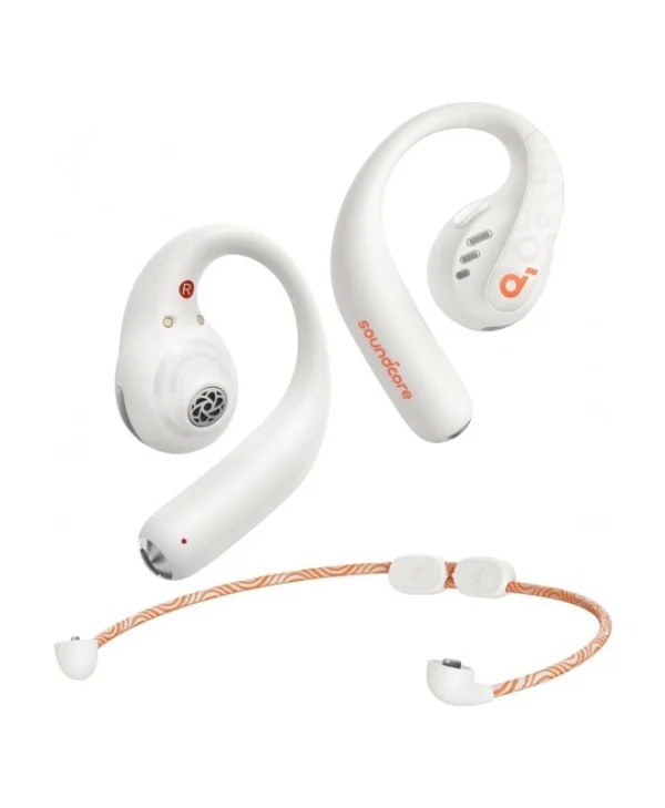 Soundcore by Anker AeroFit Pro Open Ear Bluetooth Handsfree Ακουστικά με Αντοχή στον Ιδρώτα και Θήκη Φόρτισης Λευκά
