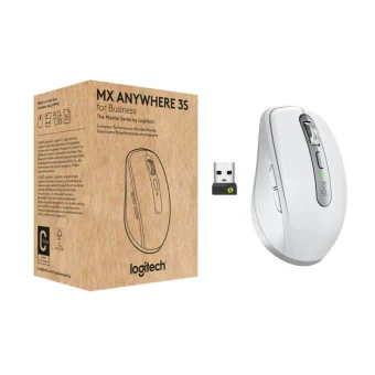 Logitech MX Anywhere 3S For Business Ασύρματο Ποντίκι Pale Gray