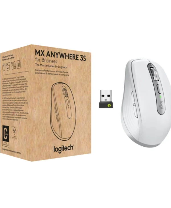 Logitech MX Anywhere 3S For Business Ασύρματο Ποντίκι Pale Gray
