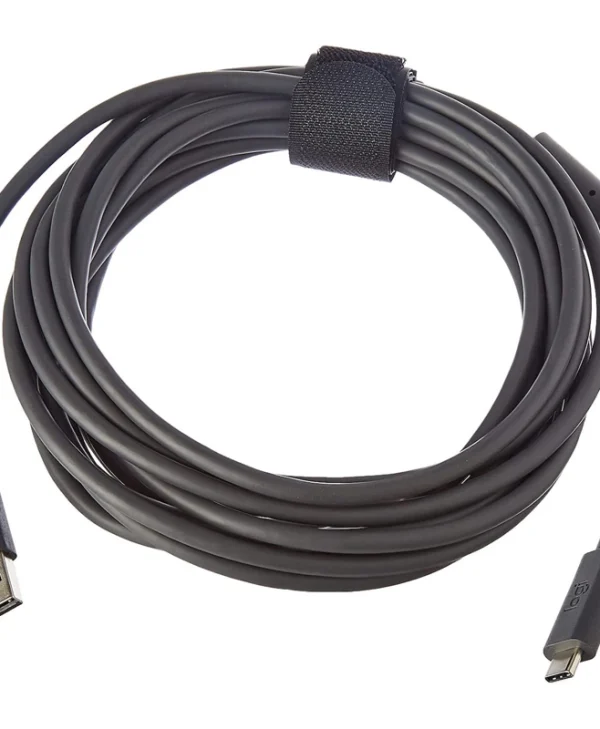 Logitech Meetup USB 2.0 Cable USB-C male - USB-A male Μαύρο 5m (993-001391) 993-001391