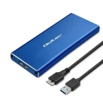 Qoltec Θήκη για Σκληρό Δίσκο M.2 SATA III με σύνδεση USB 3.0 σε Μπλε χρώμα