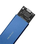 Qoltec Θήκη για Σκληρό Δίσκο M.2 SATA III με σύνδεση USB 3.0 σε Μπλε χρώμα - Image 3