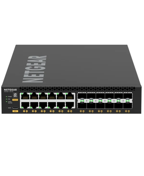 NetGear XSM4324-100NES v1 Managed L3 PoE Switch με 12 Θύρες Gigabit (1Gbps) Ethernet και 12 SFP Θύρες XSM4324-100NES