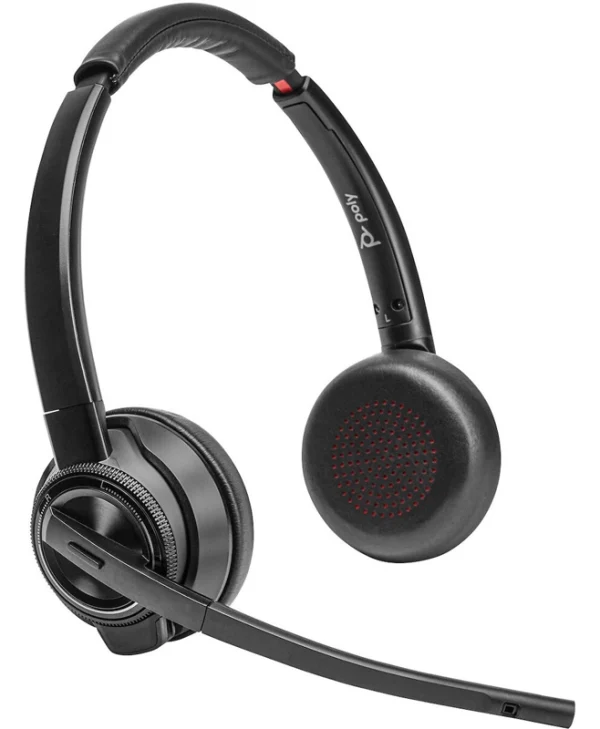 Poly Savi 8420 Ασύρματα On Ear Multimedia Ακουστικά με μικρόφωνο και σύνδεση Bluetooth