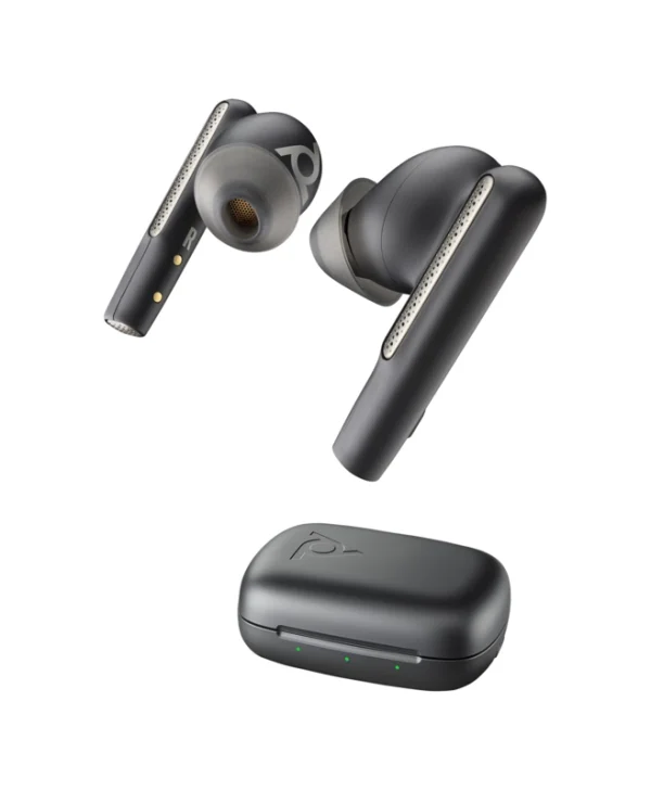 Poly Voyager Free 60 UC +προσαρμογέας BT700 USB-C +βασική θήκη φόρτισης In-ear Bluetooth Handsfree Ακουστικά με Θήκη Φόρτισης Μαύρα